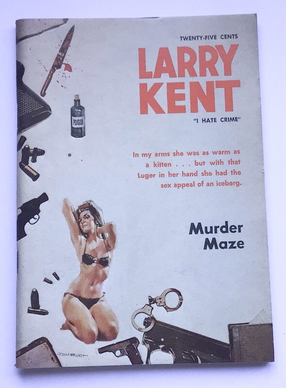 Larry Kent Murder Maze Australian Detective paperback book No689